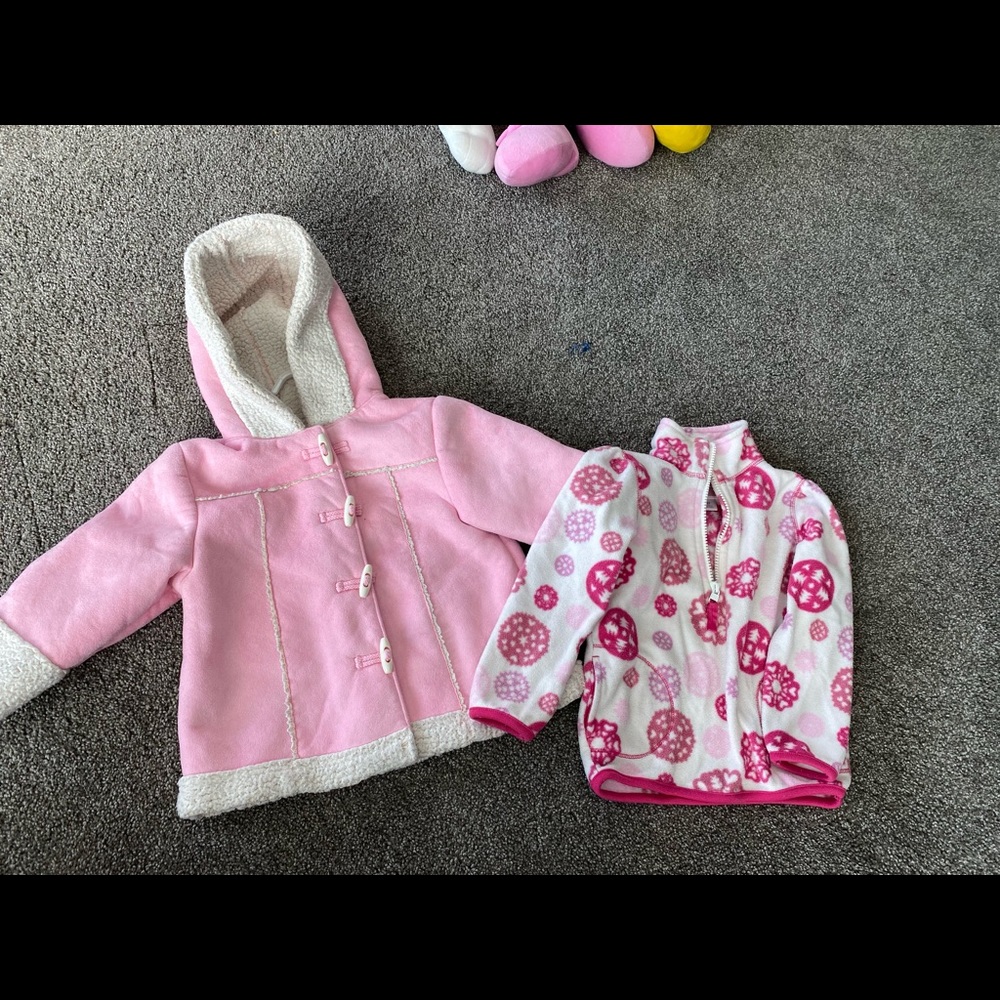 3T girls winter coat and fleece